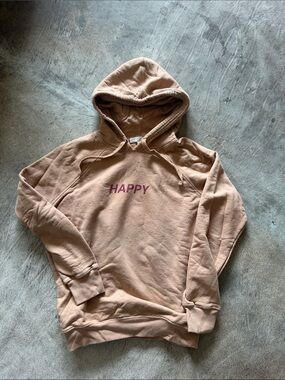 Spiritual Gangster "HAPPY" Pink-Beige Hoodie